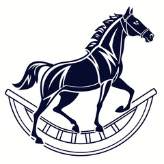 horse icon set silhouette black vector bundle