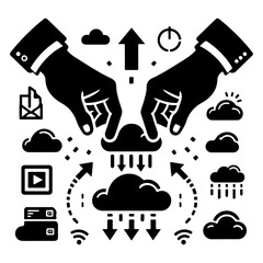 Home appliance icon set for web and design