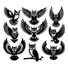 Tribal eagle and butterfly wing tattoo design