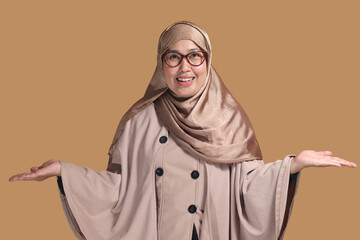 Successful Muslim Woman Expressing Confidence and Leadership