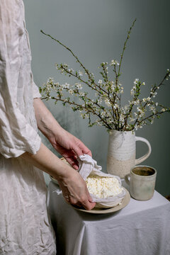 Spring Blossoms With Homemade Cheese