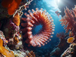 Obraz premium Vibrant Coral Reef Ecosystem