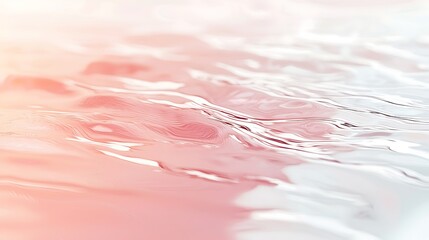 The image is of a body of water with pink and white colors