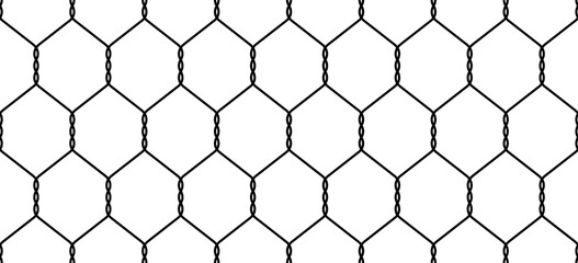 Chainlink fence. Steel wire chain link fence seamless pattern. Metal Wire Fence
