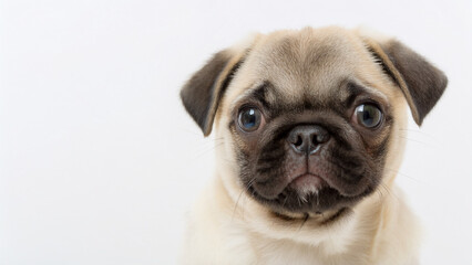 かわいいパグの子犬