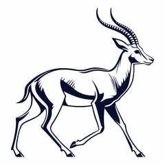 impala silhouette icon vector