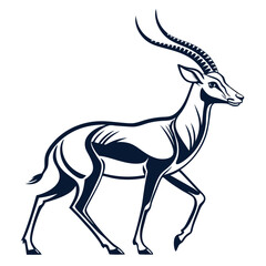 impala silhouette icon vector