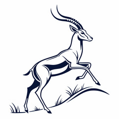 impala silhouette icon vector
