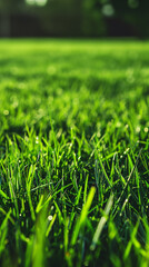 Fototapeta premium Bright Fresh Green Grass Background