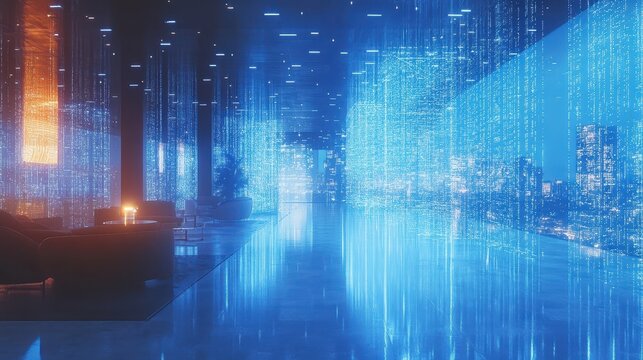 A closeup of a VR interface showing a virtual hospital room for desensitization therapy