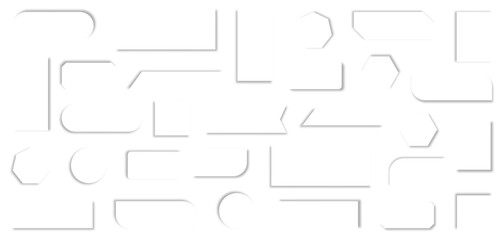 Neumorphism blank web button collection with shadow