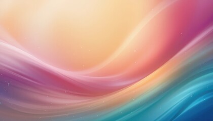 Obraz premium Abstract colorful waves digital art background design soft gradient environment artistic perspective visual harmony for modern aesthetics