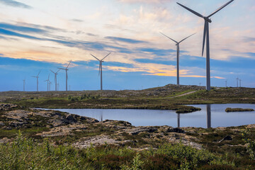 Wind Park in the Smoela island, Norway