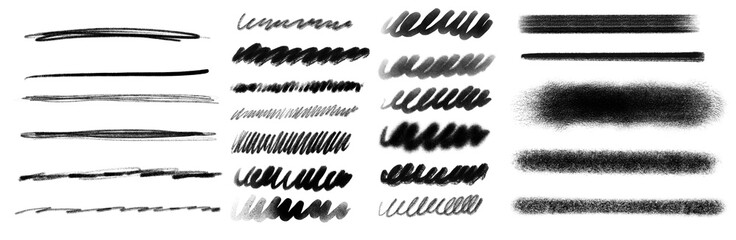 Set of black sketch arrows in various directions and styles. Hand-drawn elements perfect for infographics and highlights on transparent background