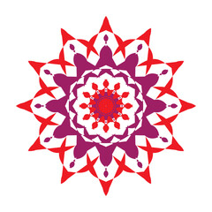 Geometric Ornamental Floral Mandala
