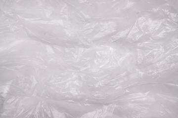Polyethylene film texture background close up. cellophane