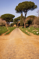  ancient roman road of appian way	
