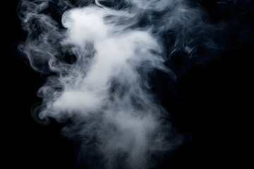White smoke or clouds isolated on background, mist or fog	