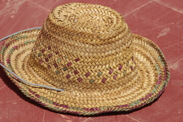 Handmade Straw Hat Close Up