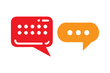 chat icon on a white background