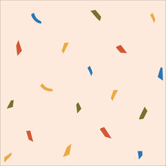 colorful party confetti seamless pattern