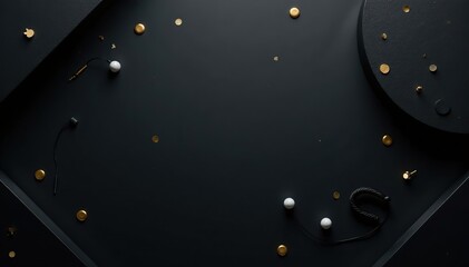 A sleek and modern black background with minimalistic design elements,  clean,  background