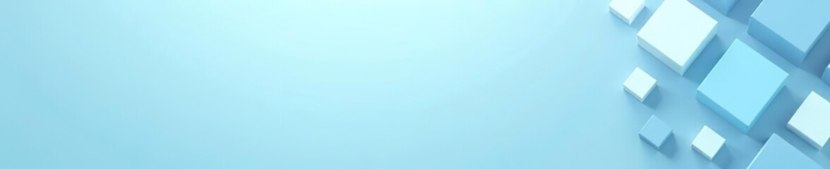 Geometric abstract squares pattern on light blue background,  creative,  backdrop