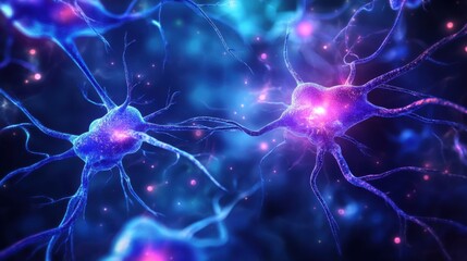 health abstract background with intricate nerve pathways