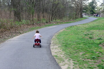 girl on a bicycle