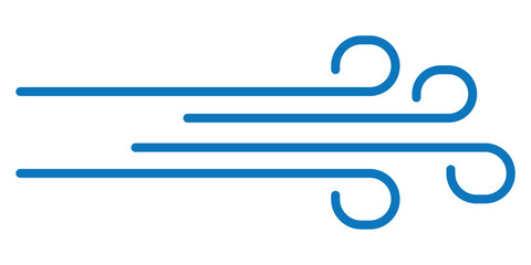 Wind blow line icon fresh vector cloud air isolated speed symbol. Wind blow air line icon logo. EPS 10.