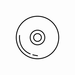 Compact disk icon vector sign