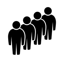 Symbol, ikona ludzi. Plik wektorowy.