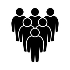 Symbol, ikona ludzi. Plik wektorowy.