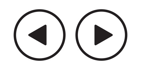 black and white & coloring button music button set. Play button icon set. Start symbol vector illustration isolated. EPS 10.