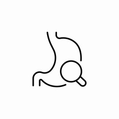 stomach examination icon sign vector