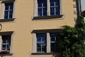 Fototapeta premium Blick in die Altstadt von Sangerhausen in Sachsen-Anhalt 