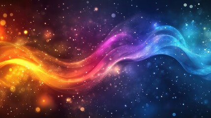 Obraz premium Cosmic Wave Energy, Abstract Background