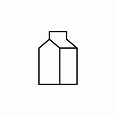 milk pack icon sign vector