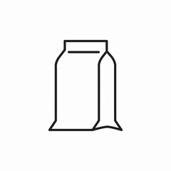 seal pouch icon sign vector