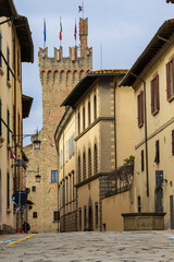 view of the city of Arezzo in Tuscany