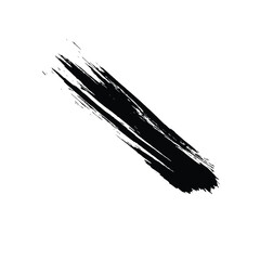 A black vector brush stroke design offers a versatile artistic element, perfect for ink style illustrations, creative backgrounds, and grunge textures in various digital art projects.