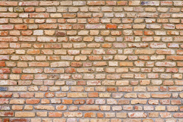 Old brick wall background. Old grunge brickwork