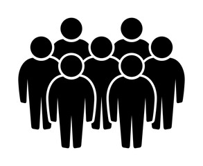 Symbol, ikona ludzi. Plik wektorowy.