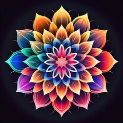 Lotus abstract pattern flower.