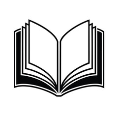 open book vector illustration