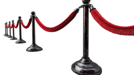 Exclusive Access: Elegant stanchions and a velvety rope create a sense of exclusivity, ushering guests into a privileged zone.