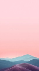 Serene landscape with gentle rolling hills under a pastel sky at dawn, evoking tranquility and peace in nature, landscape photography concept