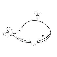 whale vector illustration