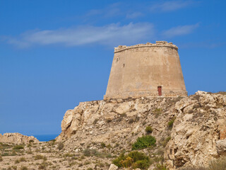 Steppe in Andalusien, Cabo de Gata, Spanien, Andalusien