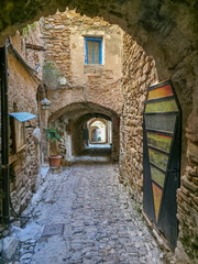 Bussana Vecchia artist retreat medieval village destroyed by earthquake in 1887